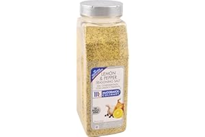 McCormick Culinary Lemon & Pepper Seasoning Salt, 28 oz - One 28 Ounce Container Lemon Pepper Seasoning, Perfect for Asparagus, Broccoli, Brussels Sprouts, Seafood and Poultry Dishes