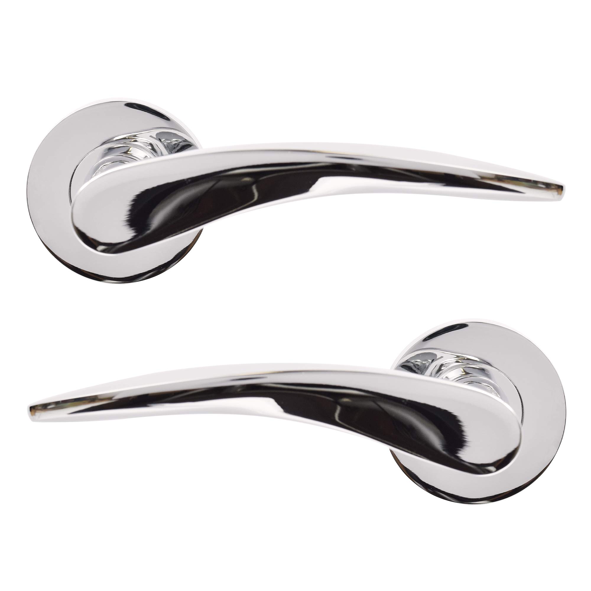 Jigetch JTC2020 Vecta Door Handles, Polished Chrome