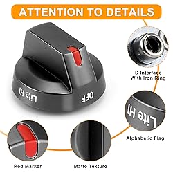 AMI PARTS DG64-00473B Stove knobs Replacement for
