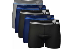 Kit 5 Cuecas Boxer Masculina Cavalera Sem Costura, Poliamida