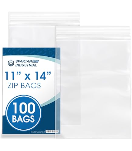 Amazon.com: Spartan Industrial - 8” X 12” (100 Count) 2 Mil Clear