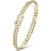 PY BLING 8mm Cuban Link Chain for Men Iced Out Miami Cuban Necklace/Bracelet 14K Gold White Gold plated 5A+ Zicron Luxury Bling Diamond Hip Hop Jewelry For Men Women