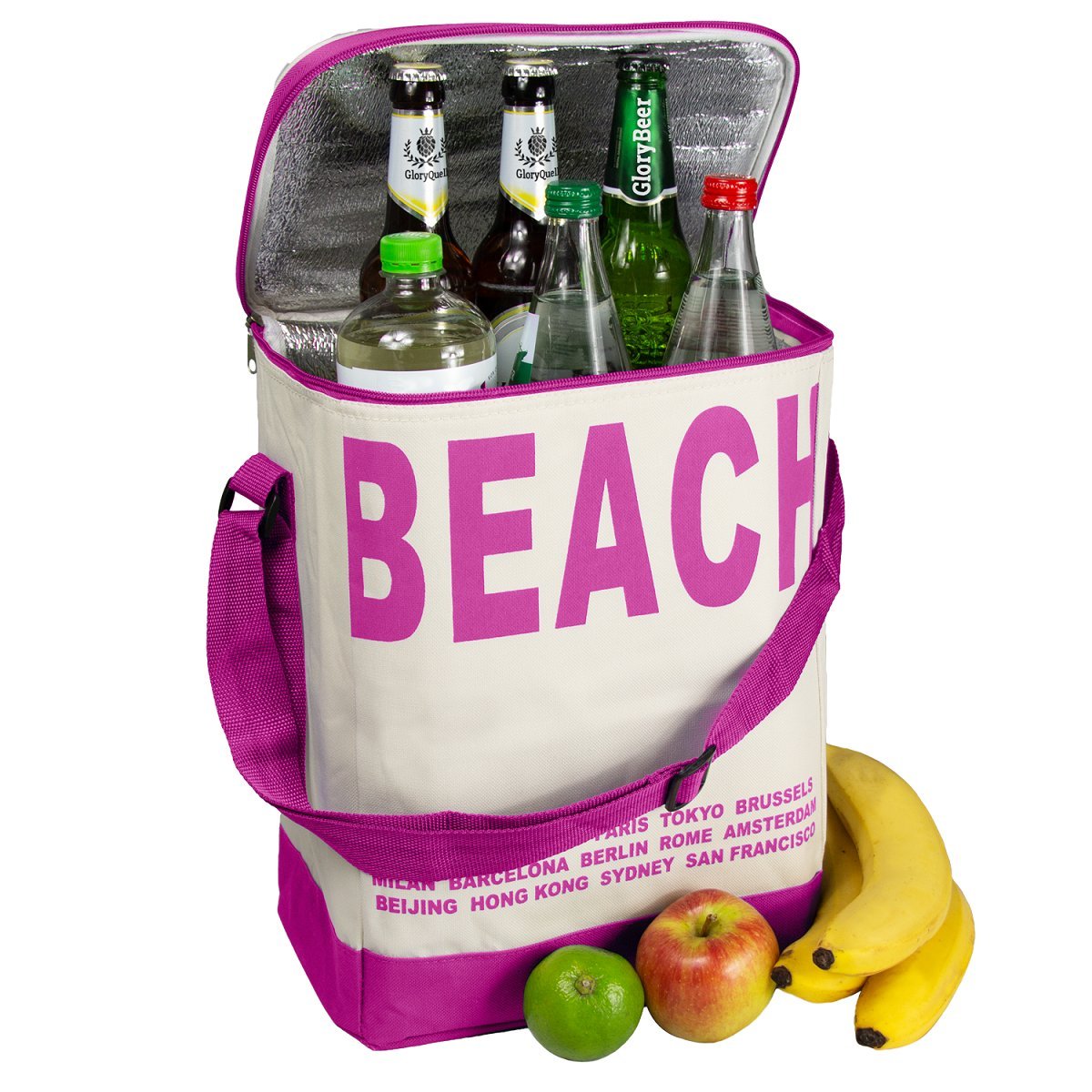 Glorytec XXL Bolsa Nevera Rosa - Grandes - Bolsa Aislante 28 x 18 ...