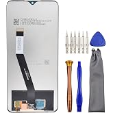 Complete Screen LCD Digitizer Touch Assembly Replacement for Xiaomi Redmi 9 M2004J19G M2004J19C with Tool Kit Black 6.53"