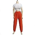 SSbeauty M 1/6 Scale Figure Doll Clothes T-Shirt + Pant Costume for 12 inch Female Action Figure Phicen/TBLeague Toy Clothes (White+Orange)