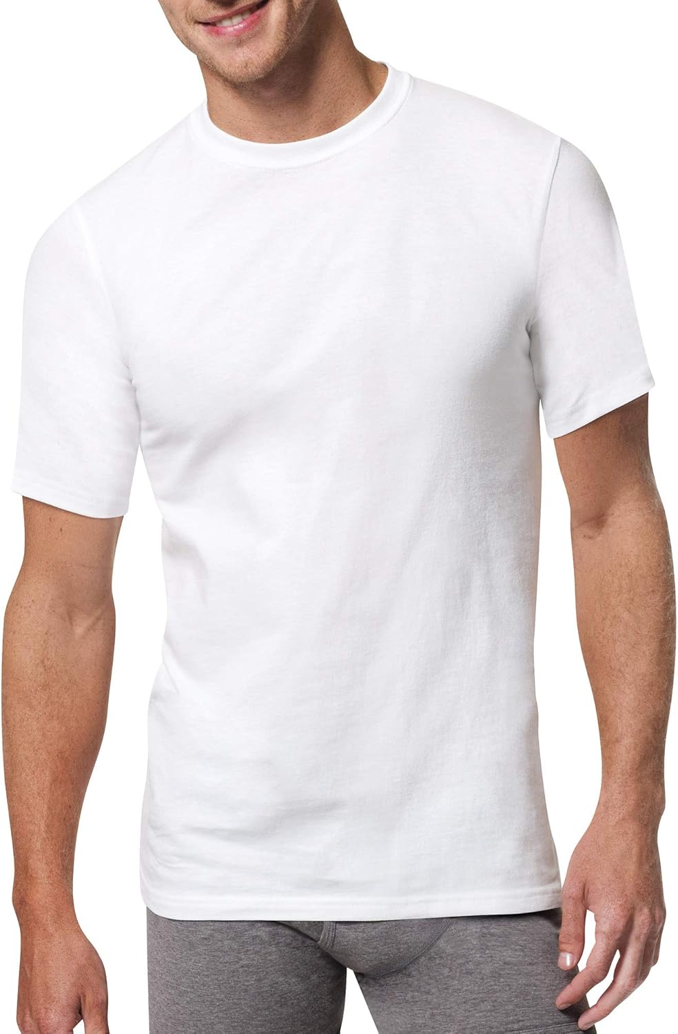 Hanes Ultimate Men's 3-Pack FreshIQ Crew Neck Tee: Clothing