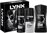 Lynx Black Trio Gift Set for Men Bodyspray, Bodywash & Antiperspirant - 3 Piece view 2
