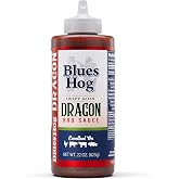 Blues Hog Gluten Free Sweet Asian Dragon Sauce, Teriyaki &amp; Garlic, 22oz | No high fructose corn syrup | Made in the USA | Barbecue sauce for ribs, chicken &amp; pulled pork