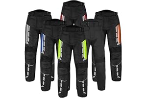HIVE MOTO Men's Waterproof Armored Motorcycle Trousers – Protective Cordura Textile Pants with Removable Protectors for Biking.