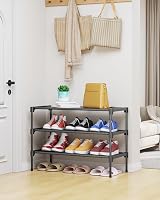Kitsure Premium Non-Woven Shoe Rack 63 x 30 x 39 cm Black view 2
