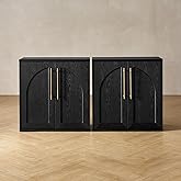 mopio Blake Storage Cabinet, Small Modular Accent Display Sideboard Buffet Cabinet with Storage, Media Console Credenza, for 
