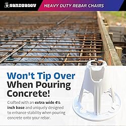 Sandbaggy Plastic Rebar Chair - Elevates 2-1/2" or