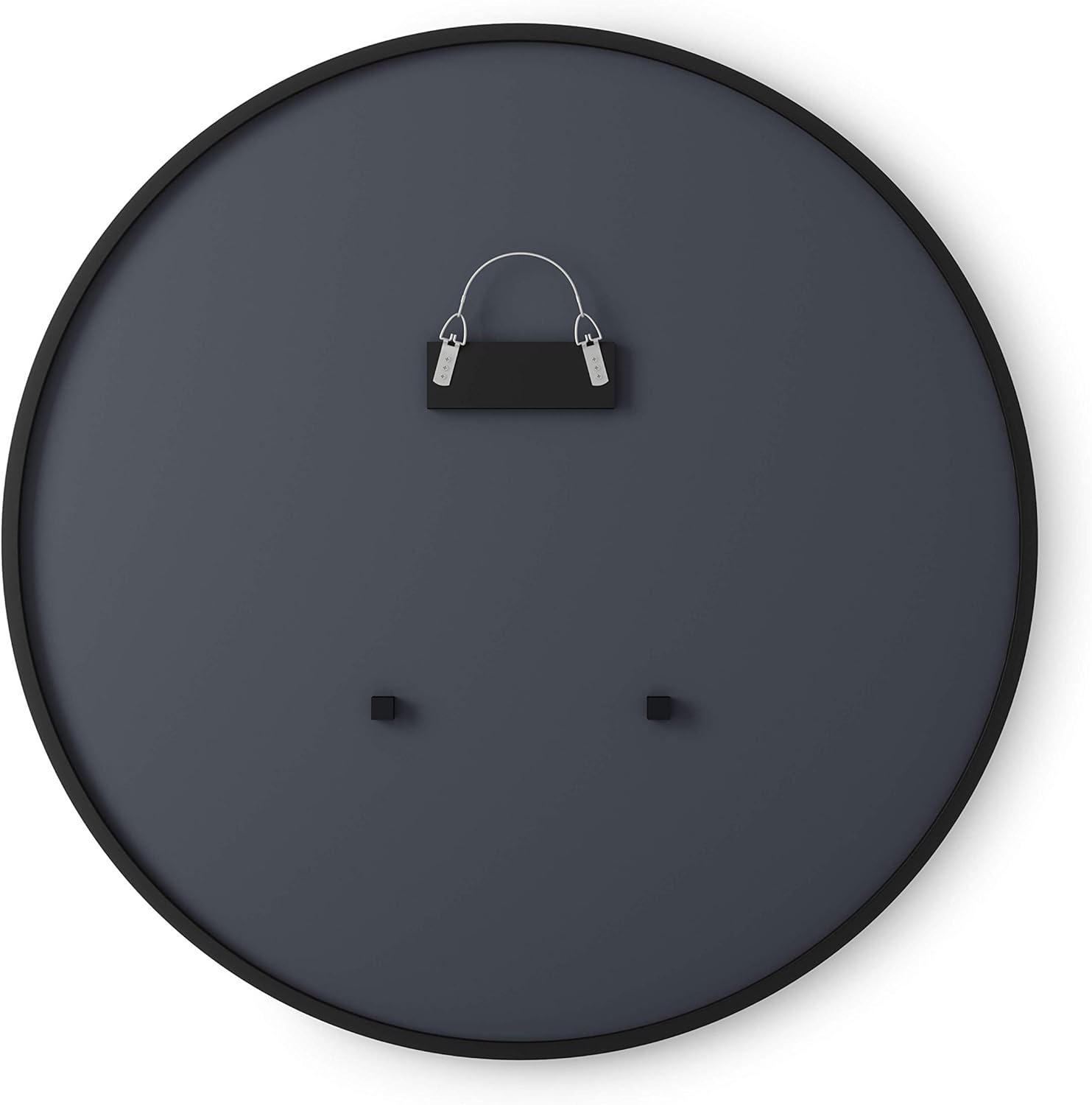 Umbra 358370-040 Hub Wall Mirror With Rubber Frame - 37-Inch Round Wall Mirror for Entryways, Washrooms, Living Rooms and More, Doubles as Modern Wall Art, Black: Home & Kitchen