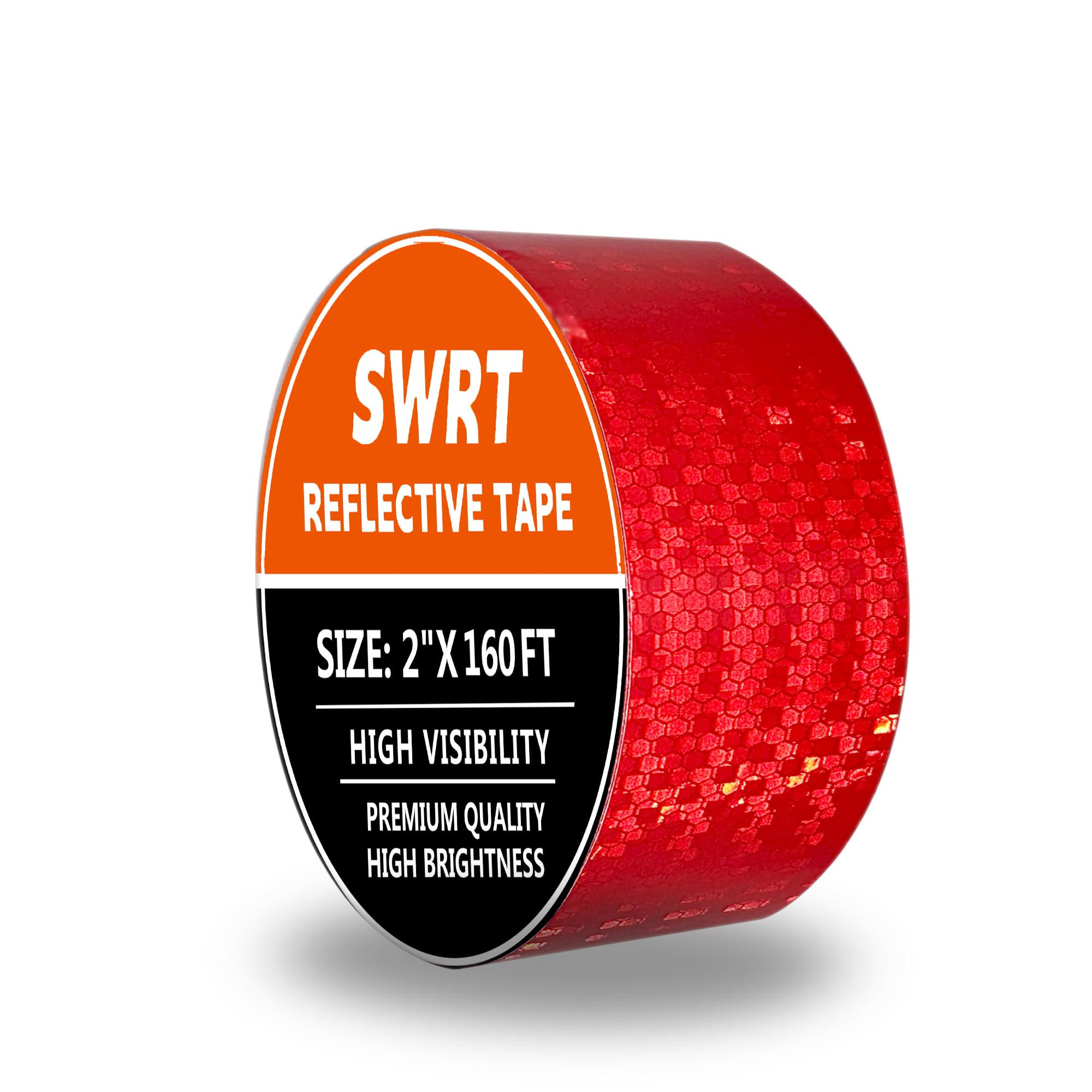 Photo 1 of SWRT Reflective Tape 2 Inch x 160 Feet DOT-C2 Shining Star Fade Resistant Red Reflective Tape Outdoor Waterproof Strong Adhesive Safety Warning Tape Reflector Conspicuity Tape for Trailer Trucks Bike