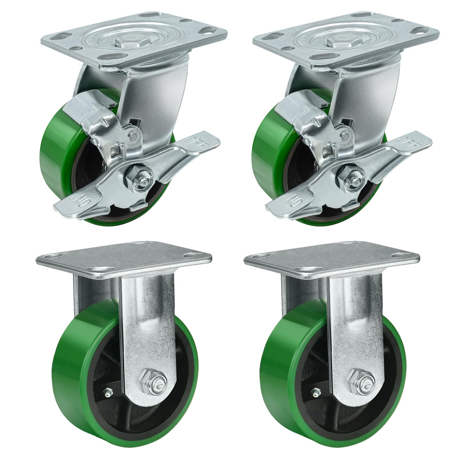 HANDSAMMU 4 Inch Caster Wheels Heavy