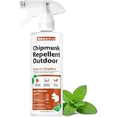NatureStop Chipmunk Repellent Spray (16 oz) | Deters Chipmunks, Plant-Based Active Ingredients, Pet &amp; Family Friendly, For Gardens &amp; Patios, Outdoor Use