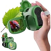 WSDMIC 1600X Handheld Microscope for Kids 2" IPS Screen Kit Mini Pocket Digital Microscopes STEM Science with Slides Photo Video Rechargeable Portable Scope Gift for Ages 6-12 (Green)