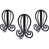 GenmeiFBH Plastic 3PCS Wig Stand,Black Wig Head Stand,Easy to Assemble Wig Stand Holder,Wig Holder Display Stand,Beanie Display Stand,Hat Stand 11.61 Inch high