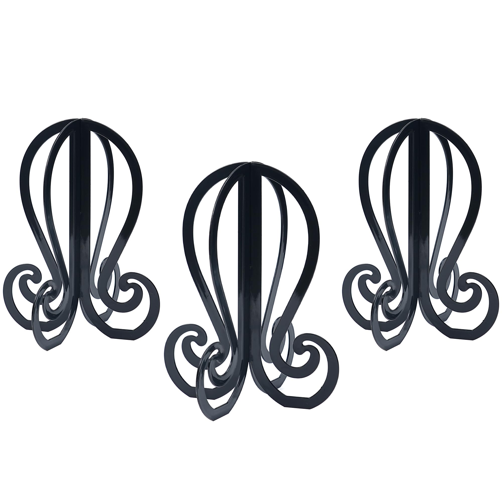 Photo 1 of GenmeiFBH Plastic 3PCS Wig Stand,Black Wig Head Stand,Easy to Assemble Wig Stand Holder,Wig Holder Display Stand 11.61 Inch high