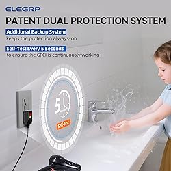 ELEGRP GFCI Outlet 20 Amp, Self-Test GFI Electrical
