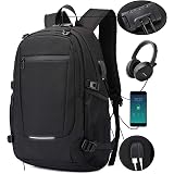 Mochila antirrobo, Mochila Daypack de 30L con puerto de carga USB Interfaz  para auriculares y bloqueo con contraseña, mochila impermeable a diario,  mochila para portátil de 12-16 pulgadas, estudiantes : Amazon.com.mx:  Electrónicos