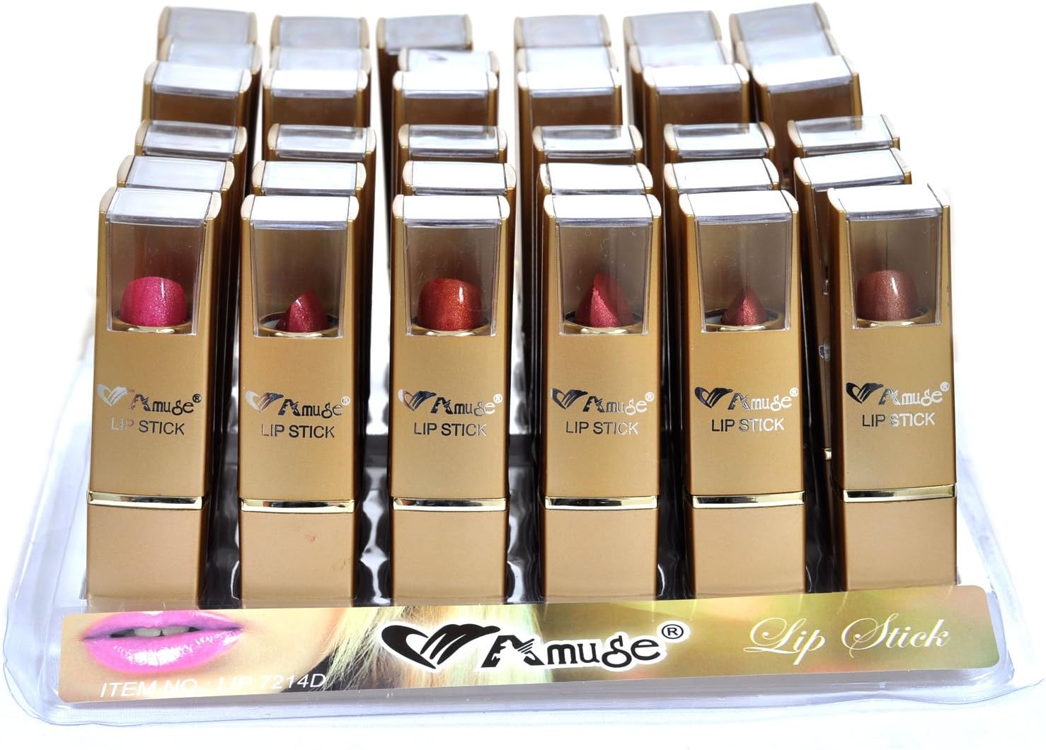 Amuse Cosmetics 36 Pcs Lipstick Set Of 6 Colors #7214D