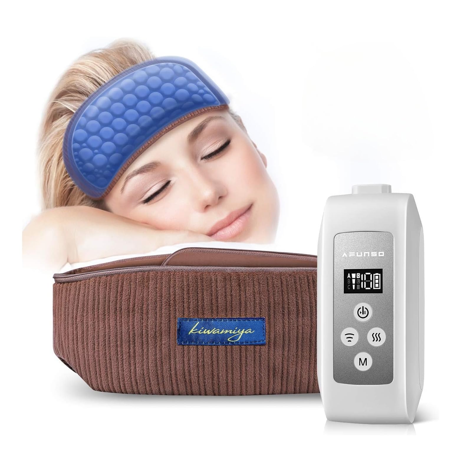 Photo 1 of AFUNSO Head Scalp Massager Scalp Massage Instrument Rechargeable Massager Airbag for Head,Muscles, Leg, Electric Percussion with Portable Design for Deep Relaxation & Stress Relief Great Gift