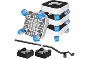 KISS CORE New Upgrade Furniture Sliders, Furniture Movers with Wheels, Furniture Lift Mover Tool Set with 360° Rotatable Wheels, Furniture Dolly for Moving Heavy Duty Sofa, Bed, Load Capacity Up to 750lb