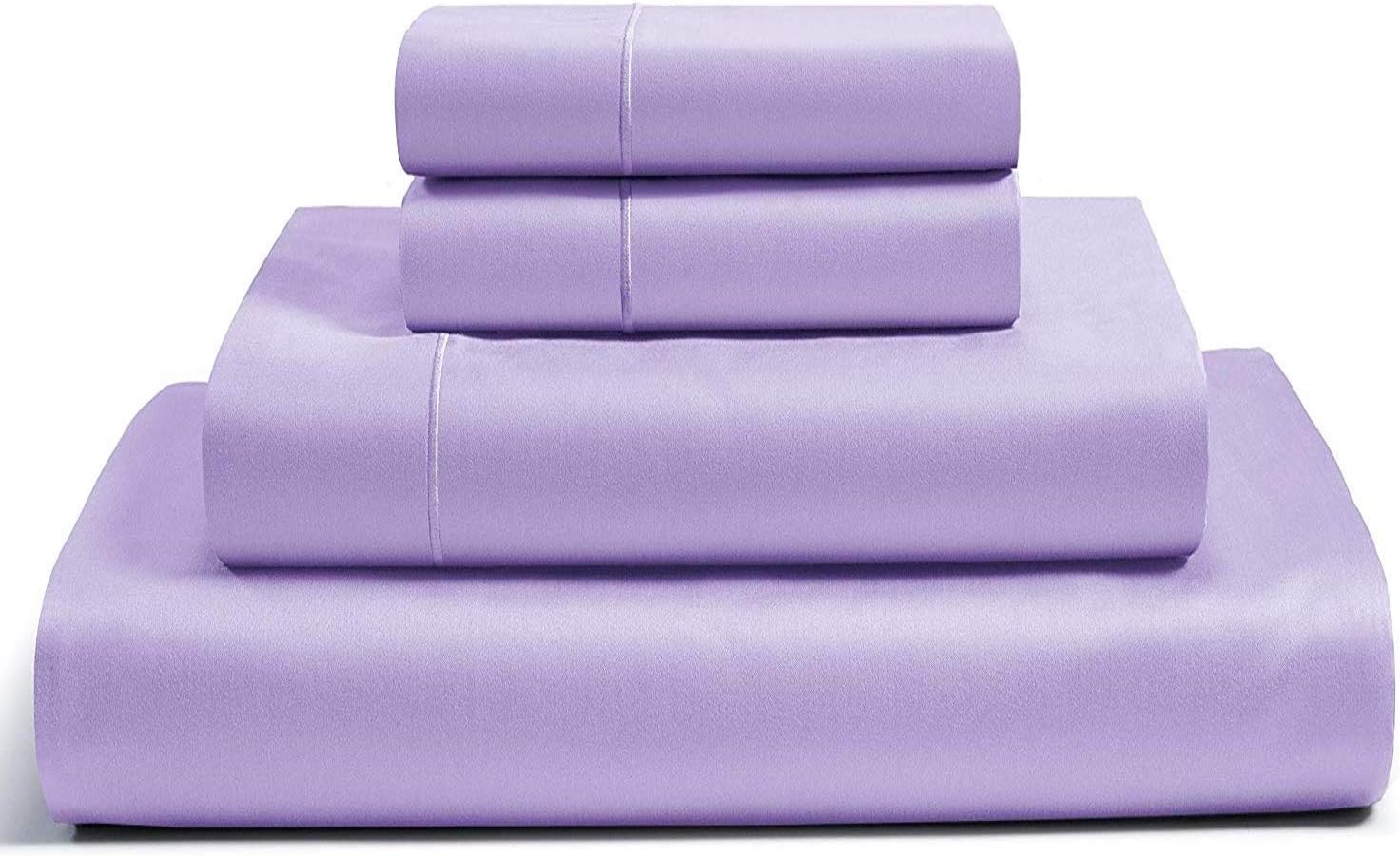 1000 Thread Count Bed Sheet Set, 100 Egyptian Cotton Sateen Weave Luxury Deep Pocket Sheet Set