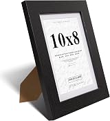 Fabian Clarke London 10x8 Picture Frame with 8x6 White Mount Black view 4