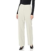 Kasper Women's Stretch Crepe Trouser Pant, Vanilla Ice, 12