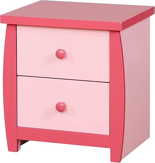 Amazon Com Homes Inside Out Ishmael Nightstand Pink Kitchen Dining