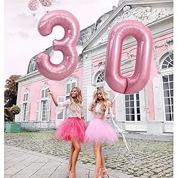 TONIFUL 40 Inch Light Pink Large Numbers