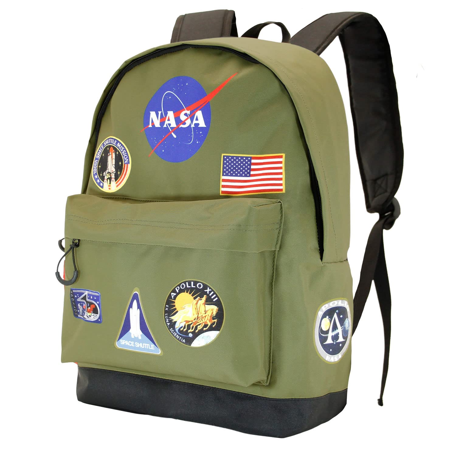 NASA Khaki-FAN HS Backpack, Multicolour, 18 x 30 x 43 cm, Capacity 22 L