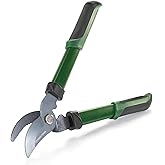 Edward Tools 15” Power Bypass Lopper / Pruning Shear - Powerful cut up to 1” diameter - High Carbon Steel Blade - Rubber Ergo Grip Handle