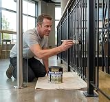 Rustins Matt Black Paint 1L – Fast Drying, Durable Finish for interior exterior view 2