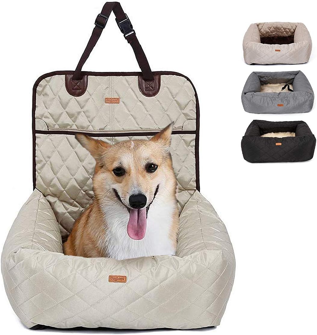 Best Pet Car Booster Seat 2 Dogs Straps
