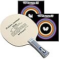 Butterfly Viscaria Pro-Line Ping Pong Racket - Featuring Arylate/Carbon Material & Assembled with Tenergy 05 2.1mm Table Tennis Rubber - ITTF Approved for Tournament Play