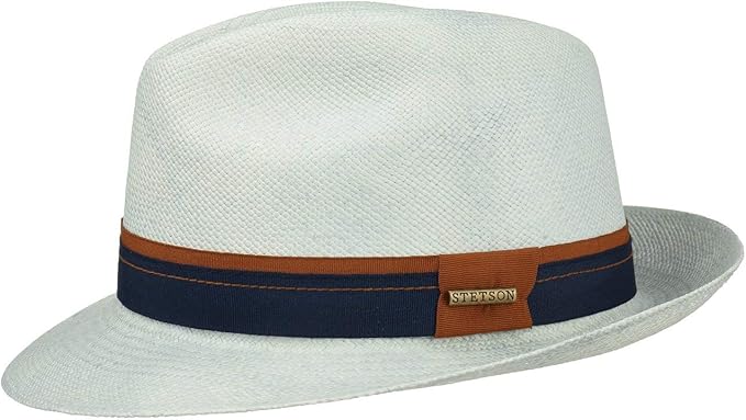 Stetson Panama Hut Traveller - Handgefertigt In Ecuador Aus Echtem Panamastroh Mit UV-Schutz 40