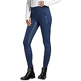 FitsT4 Sports Women's Winter Riding Breeches Fleece Lined Horse Riding Pants Tights Full Seat Silicone Equestrian Breeches