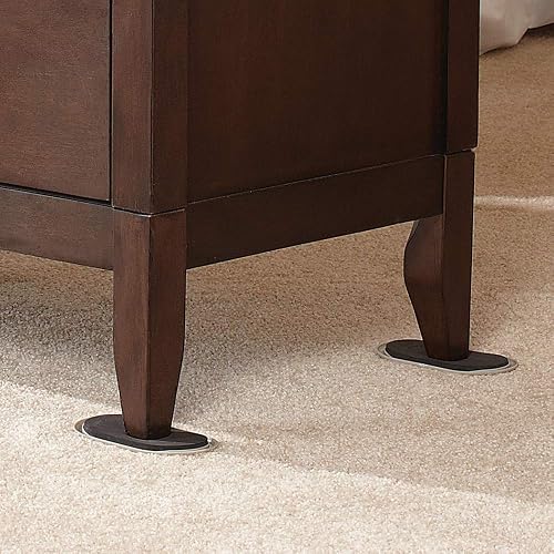 Furniture Sliders - 8 Pack 4.75" Round Moving Pads For Carpets & Hardwood Floors | Heavy Duty Furniture Movers, Reusable Floor Protectors - View #4