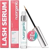 nuorganic Cosmic Lash Eyelash Growth Serum, Prostaglandin-Free, 8ml XL | Longer, fuller-looking lashes, vegan, hormone-free, plant stem cells, one nightly swipe, XL 8ml up to 4-month supply