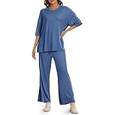 Chicingyou Women 2 Piece Outfit Set 2026 Casual Lounge Matching Set Loose Short Sleeve Sweatsuit Travel Vacation Tracksuit