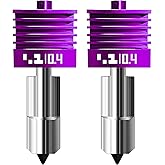 2 Pcs Upgraded 0.4mm A2L/H2D/H2S/H2C/X2D/P2S Hotend with Anti-Stick MPVD Coating - High Speed Hardened Steel P2S Nozzle for Bambu Lab P2S,X2D,H2 Series,A2L/A1/A1MINI 3D Printers, Bamboo Lab Parts