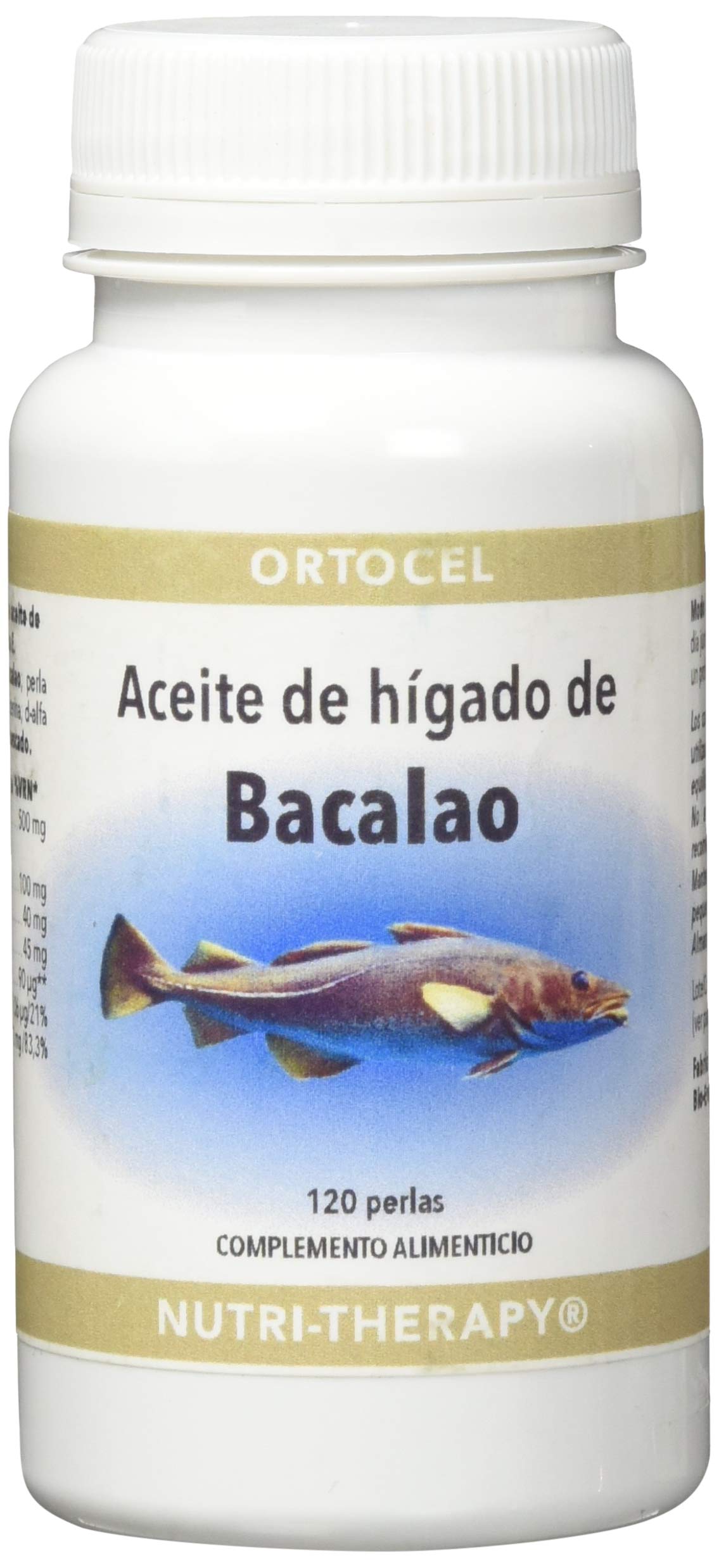 ORTOCEL NUTRI-THERAPY COD LIVER OIL 120 Pearls, Neutral, Standard