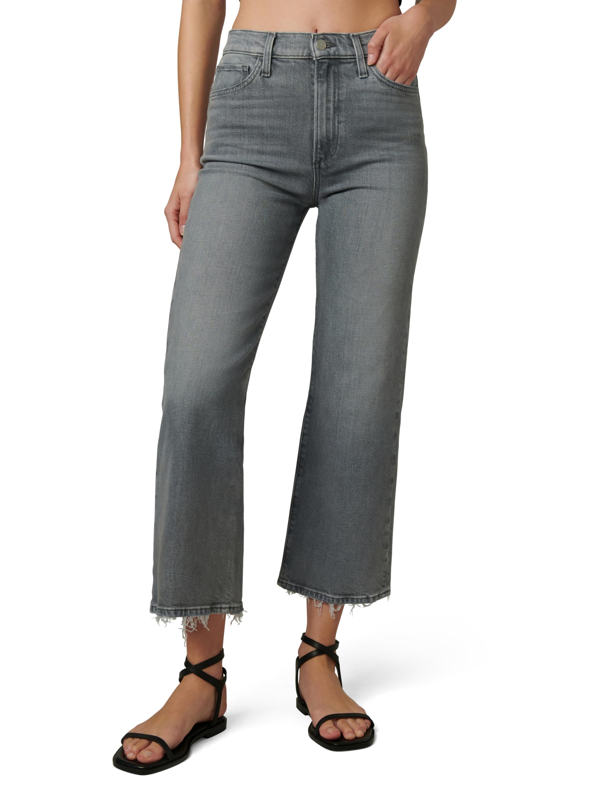 Joe’s Jeans Women’s The Blake High Rise Crop Wide Leg Jean, Light Hearted
