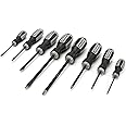 Steelman 8-Piece Diamond Tip Screwdriver Set, Variety of Slotted and Phillips Sizes, Magnetized Tips, Durable Steel, Rust-Resistant Black Oxide Coating