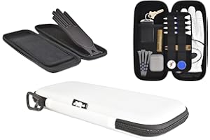 Platypus Golf Co. Caddie Case - Golf Glove Holder with Hinging Stiff Shaper - Golf Accessories for Men & Women - Hard Case Organizer with Storage Slots for Phone, Tees, Divot Tools & Ball Markers