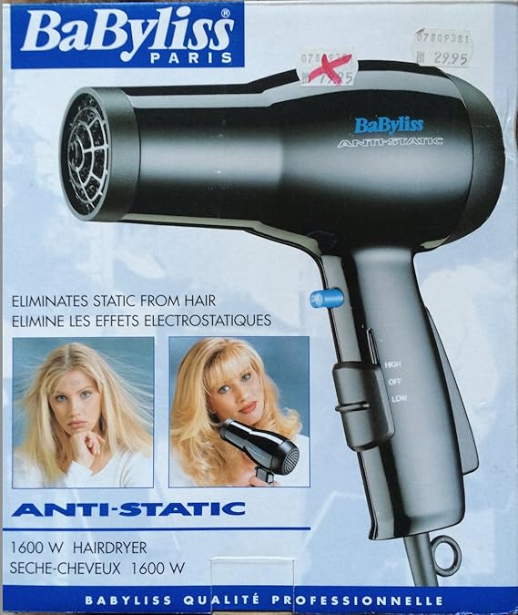 BaByliss Paris: Anti-Static Hairdryer [1600W Haartrockner]