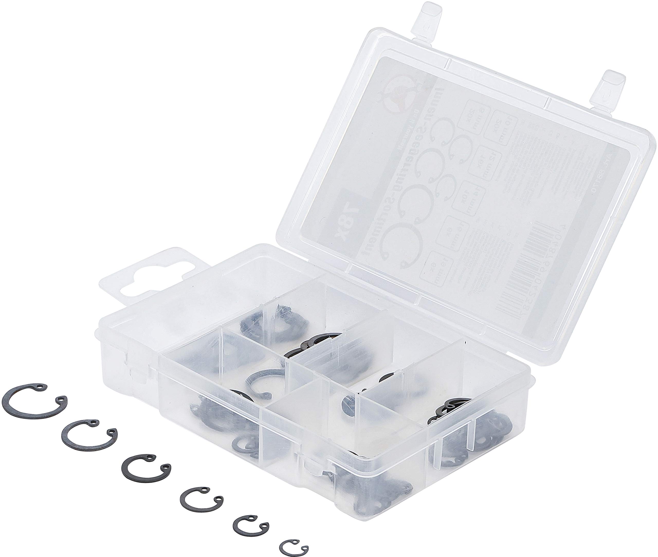 BGS Diy 88170 | Internal Circlip Assortment | Ø 8 - 19 mm | 78 pcs.